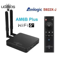 Ugoos AM6B plus Amlogic S922X-J Android 9 Smart TV Box 4GB DDR4 32GB Wifi 6 1000M BT5.0 4K Set Top Box AM6 Plus TV BOX