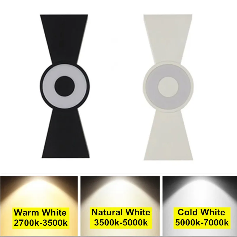 

12W LED Wall Lamp IP65 Waterproof Outdoor Aluminum Wall Light Surface Mounted Cube LED Garden Porch Light