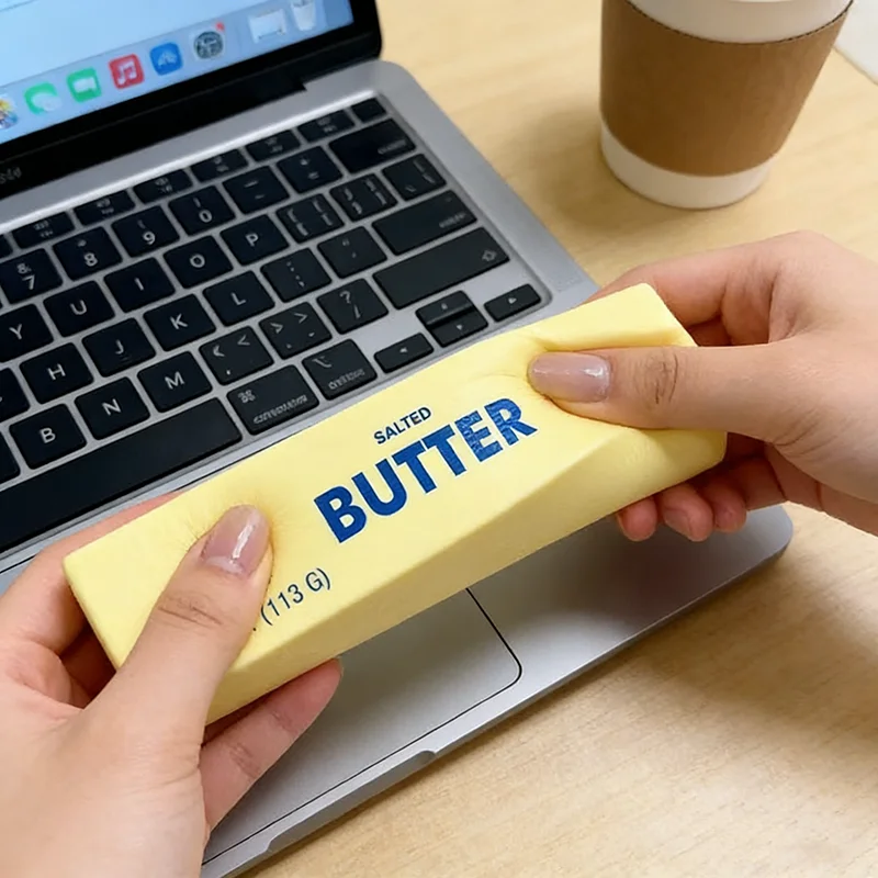 Juguete Antiestrés de Mantequilla Suave de Ascenso Lento, Barra Sensorial de Mantequilla para Apretar, Regalo Relajante para Niños y Adultos