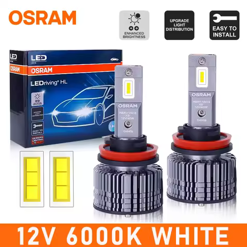 OSRAM HL Classic 3.0 LED H7 H4 H1 Car Headlight Bulb H9 H8 H11 9005 9006 HB3 HB4 HIR2 9012 Car Fog Lights 6000K White Auto Lamps