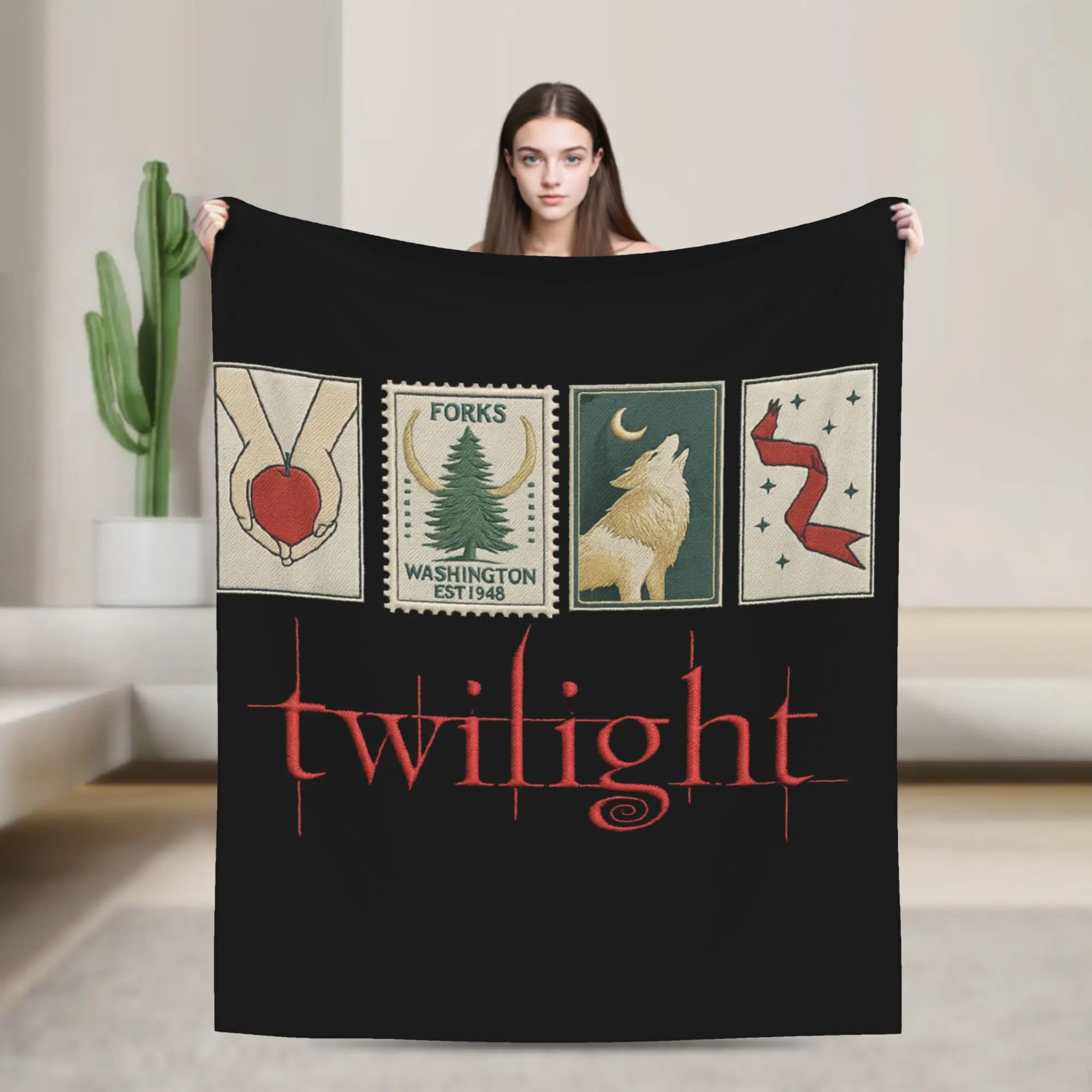 Twilight Movie Blanket Quality Super Soft  Throw Blanket Autumn Airplane Travel Couch Bed Comfortable Bedspread