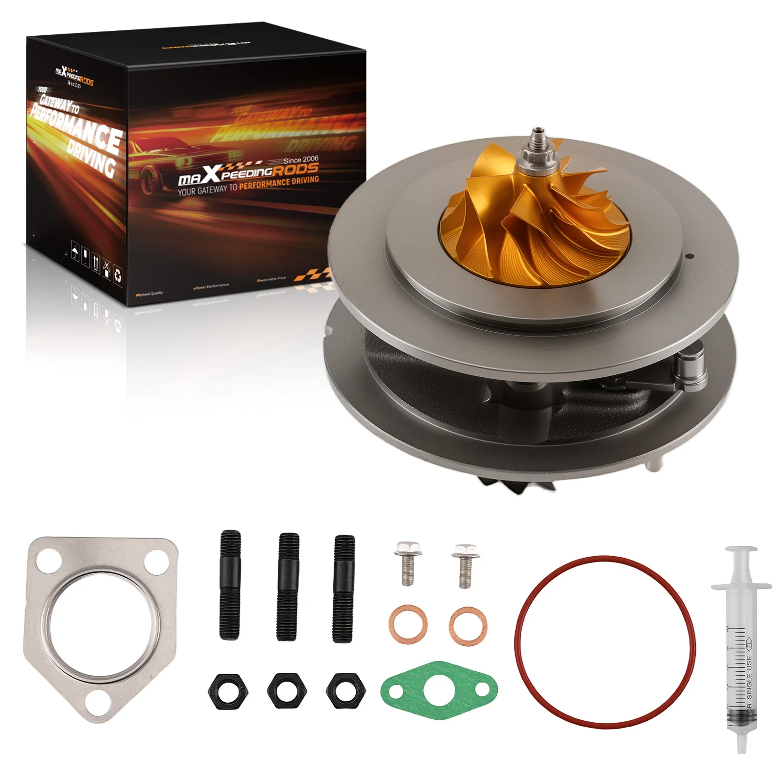 

MaXpeedingrods Billet Turbo For BMW 120D 320D 2.0 163HP M47TU2D20 TF035HL Cartouche Core Chra