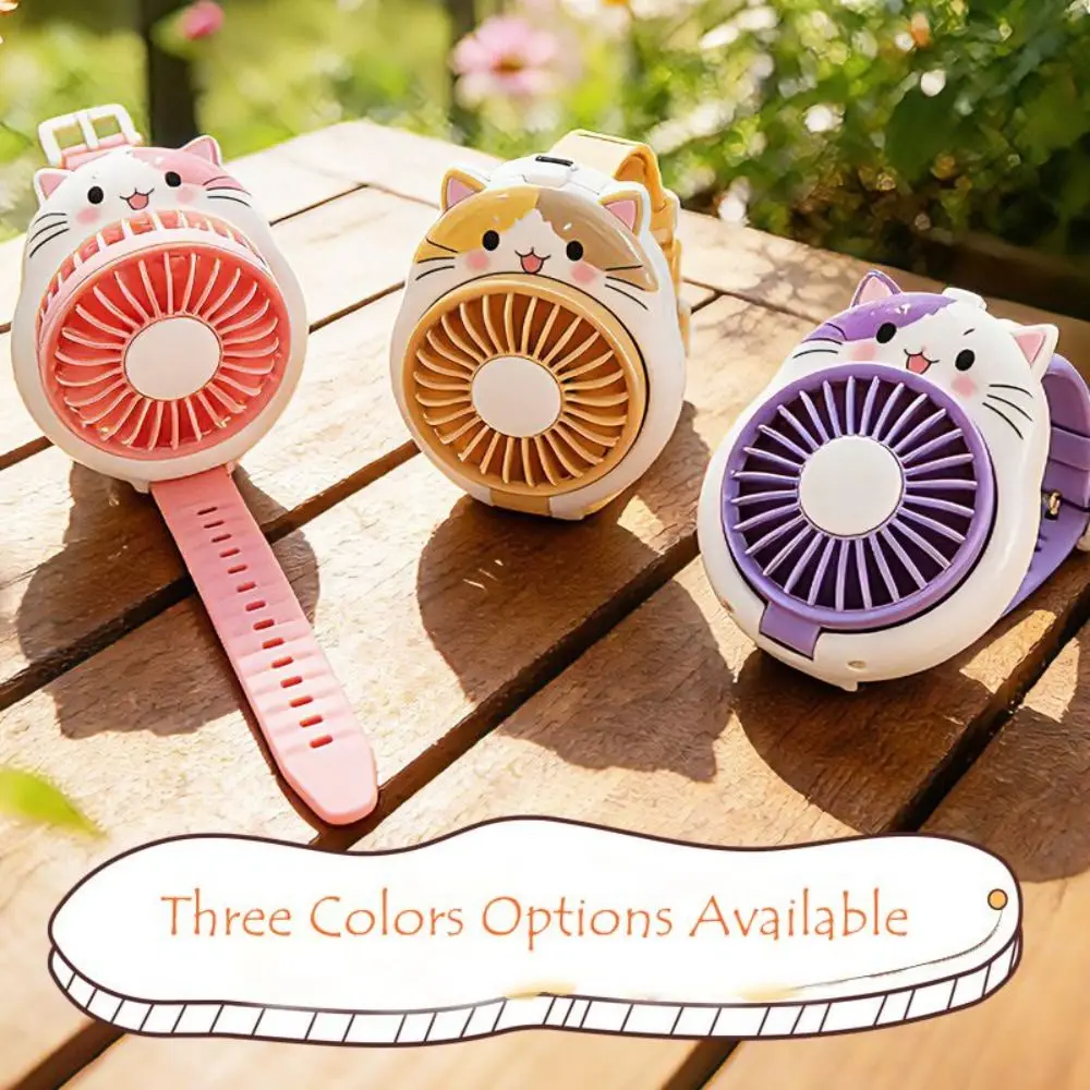 USB Rechargeable Wearable Wrist Fan Quiet Operation Compact Size Hands Free Fan Portable Hands Free USB Rechargeable Fan
