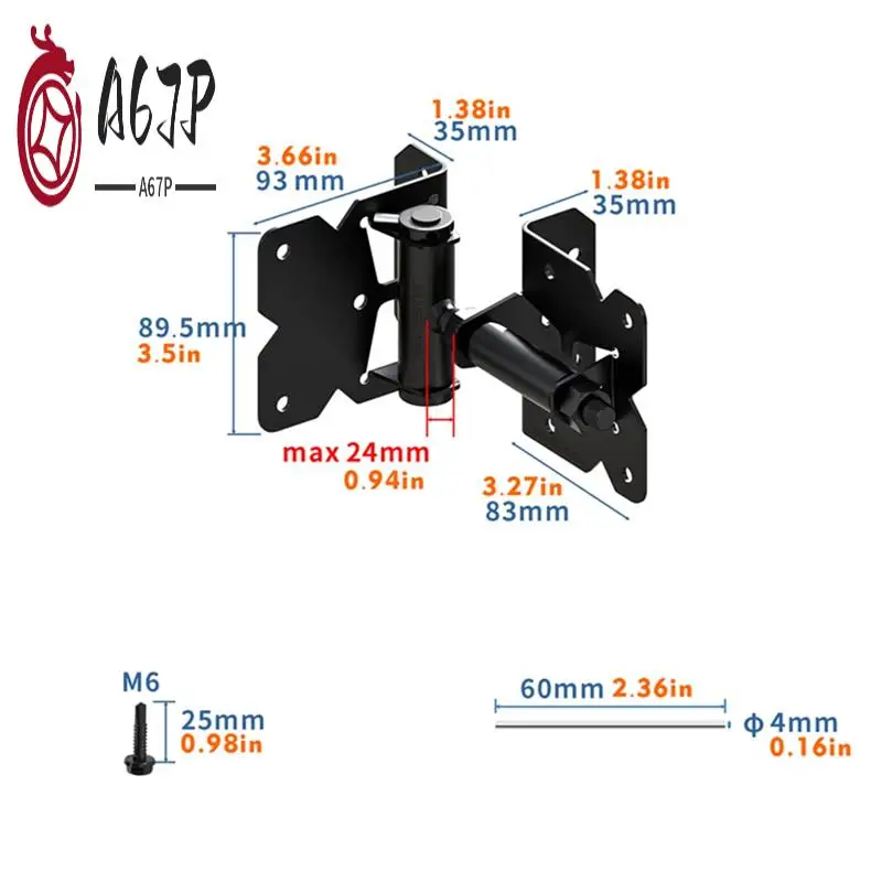 

A67P-Self Closing Gate Hinge Heavy Duty 90 Degree Adjustable With Installation Screws And Swing Adjuster Tool For Fences