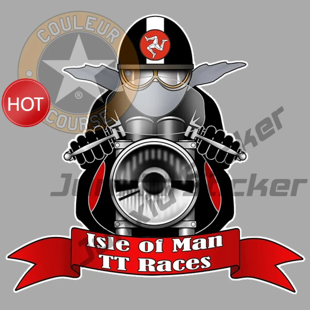 Motard Tt Race Waterproof Vinyl Decal Car Sticker For Auto Bumper Window Outdoor Decoration