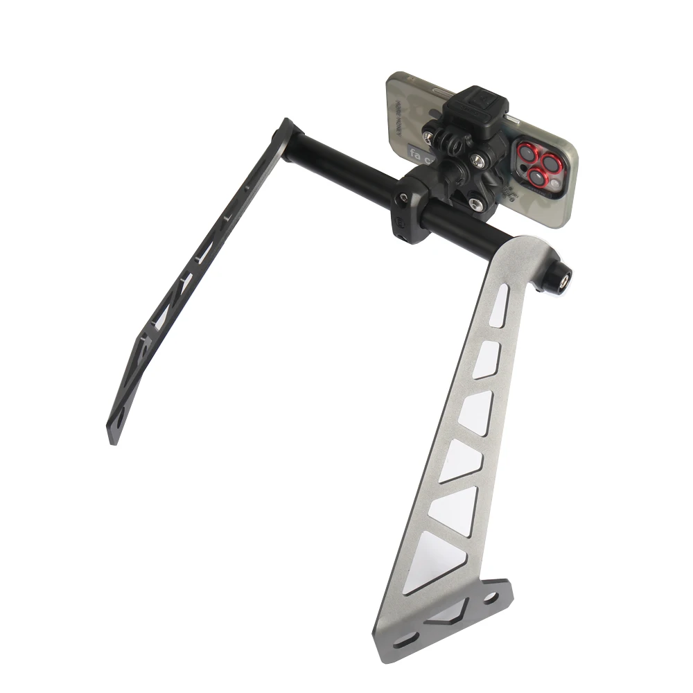 For KYMCO 350 300i Xciting 250 400 S400  Front Phone Stand Holder Smartphone Phone GPS Navigaton Plate Bracket 22mm Motorcycle