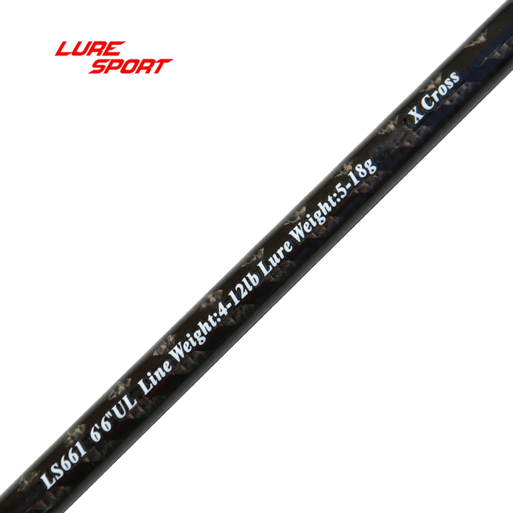 

LureSport 1,98 м 1 секция UL пустой X крест Торay карбоновый стержень Строительный компонент Ремонт удочки DIY аксессуары