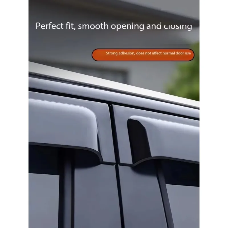 For Equation Leopard Titanium 3 Rainproof Car Window Rain Guard and Car Door Water Deflector Accessories for Installation
