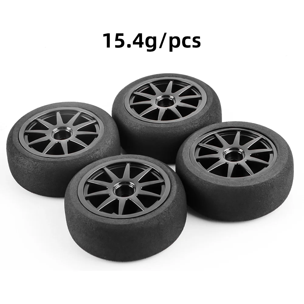 Opony piankowe GLOBACT 1/10 do jazdy po asfalcie, plastikowe z felgami, mocowanie 12mm Hex, do tuningu i wymiany w samochodach RC HSP HPI