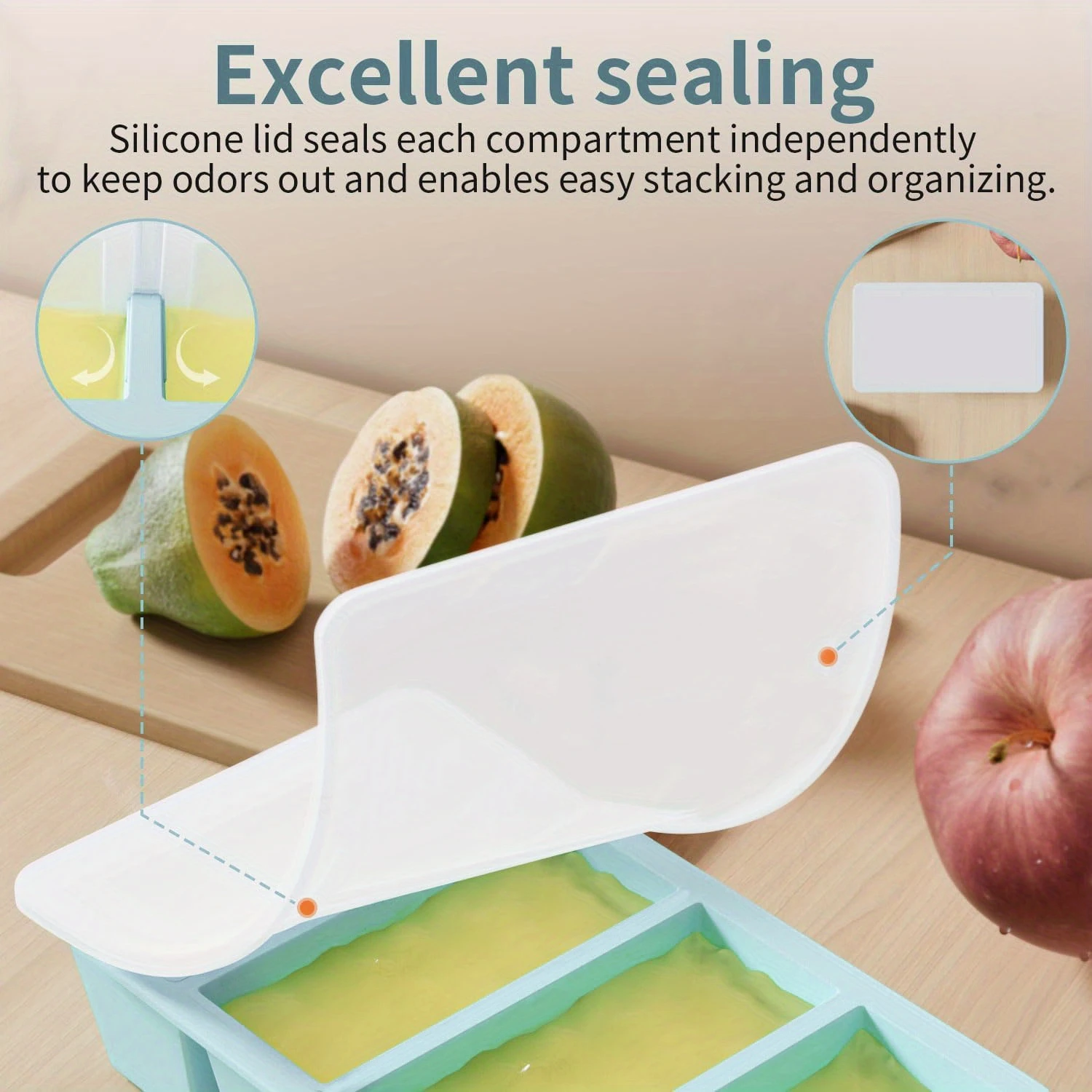 1pc Ice Cube Mold, Silicone Ice Cube Tray, Multifunctional Chocolate Mold, Mold For Pudding, Jelly, Candy, Whiskey Ice Cube Tray