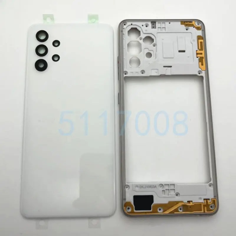 for Samsung Galaxy A32 5G 4G A326 A325 Housing Case Middle Frame Cover+Battery Back Cover  Rear Door Cover Repair Parts