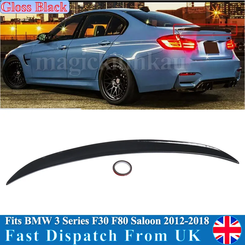 

For BMW 3 Series F30 F80 Tail Spoiler 320i 340i 316d 330d M Performance 2012-2018 Gloss Black Rear Spoiler Boot Lid Roof Wing