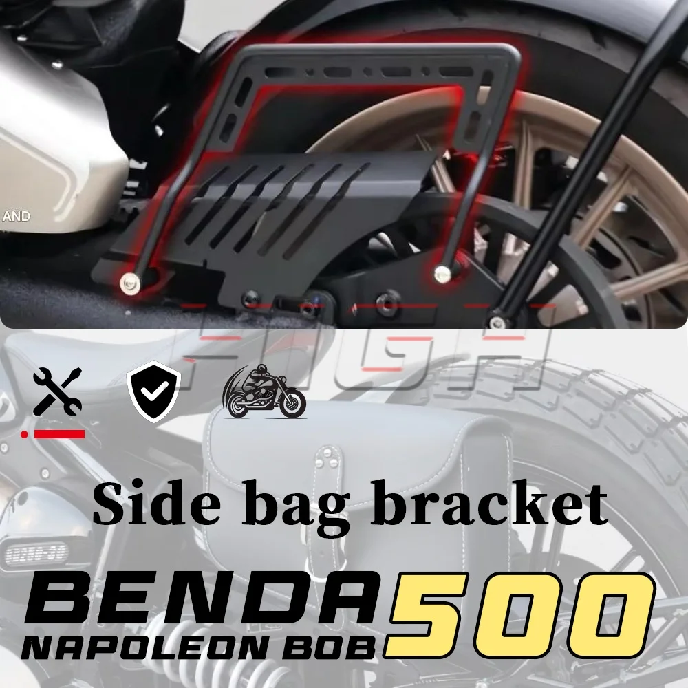 

For BENDA NAPOLEON BOB 500 left saddlebag retro side bag tool bag holder napoleonic bob 500 500napoLeon bob 500NAPOLEON BOB