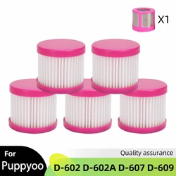 Substituição Air Hepa filtro cartucho para Puppyoo D-602 D-602A D-607 D-609 Mite removedor aspirador acessórios