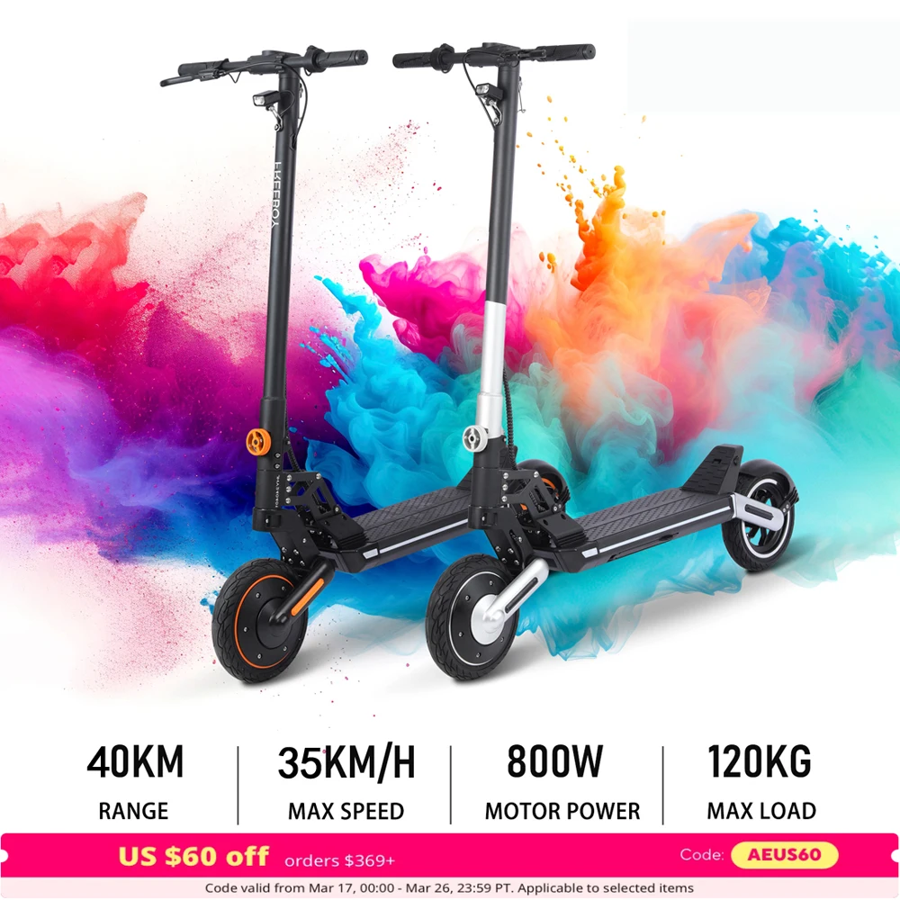 Foldable Electric Scooter ,48V 800W Motor E-Scooter,Range 25 Miles,20 Mph, Load 330lbs Electric Scooter for Heavy Adults