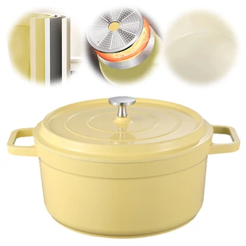 뚜껑이 달린 에나멜 캐스트 알루미늄 더치오븐, 미니 캐스트 알루미늄 냄비, 더치오븐 캐스트 알루미늄 냄비, 가정 요리 조리기구 