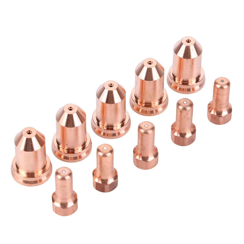

5 Sets Plasma Consumables Caliber 1.0/1.3mm Plasma Cutting Nozzle 51311 for PT80 PTM80 Plasma Cutting Torch