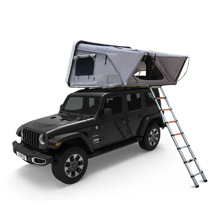 

4WD Lightweight 4 Person Soft Shell Aluminum Alloy Top Land Cruiser Car Roof Tent Box Hard Shell Car Roof Top Tent For Camping
