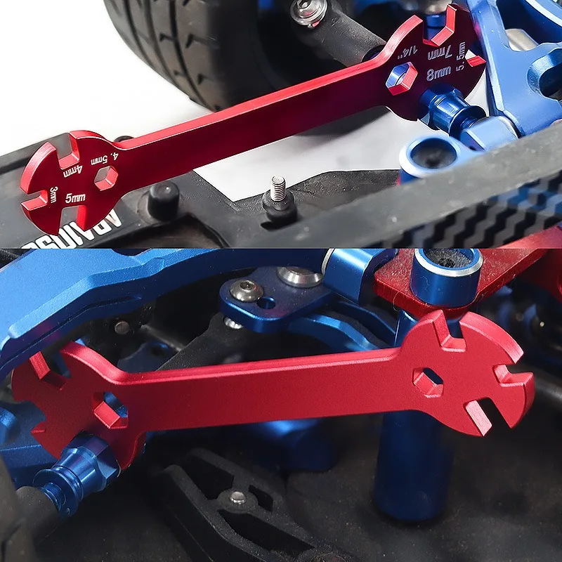 

RC Car Model Tool Nut Spanner Multi Turnbuckle Wrench 3mm 4mm 5mm 5.5mm 7mm 8mm RC Replacement Parts Wrench Spanner