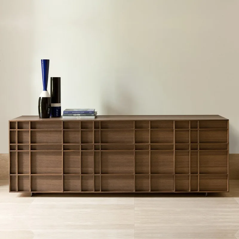 

Italian light luxury TV cabinet cream white minimalist Nordic decoration modern simple foyer entrance