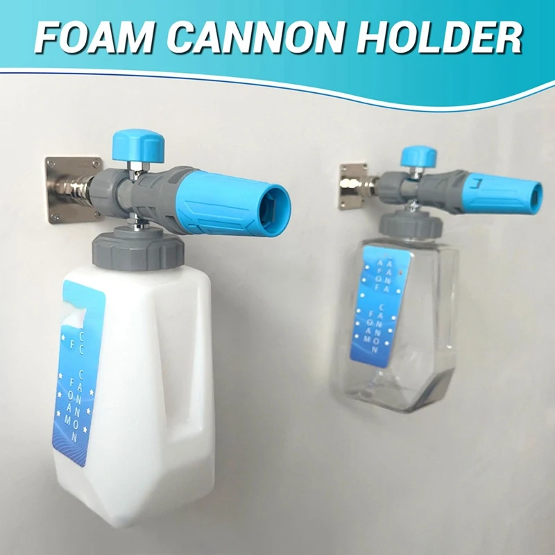 Pressure Washer Foam Cannon Holder, 1/4Inch Quick Connect Automatic Foam Cannon Mount, Stainless Steel Pressure