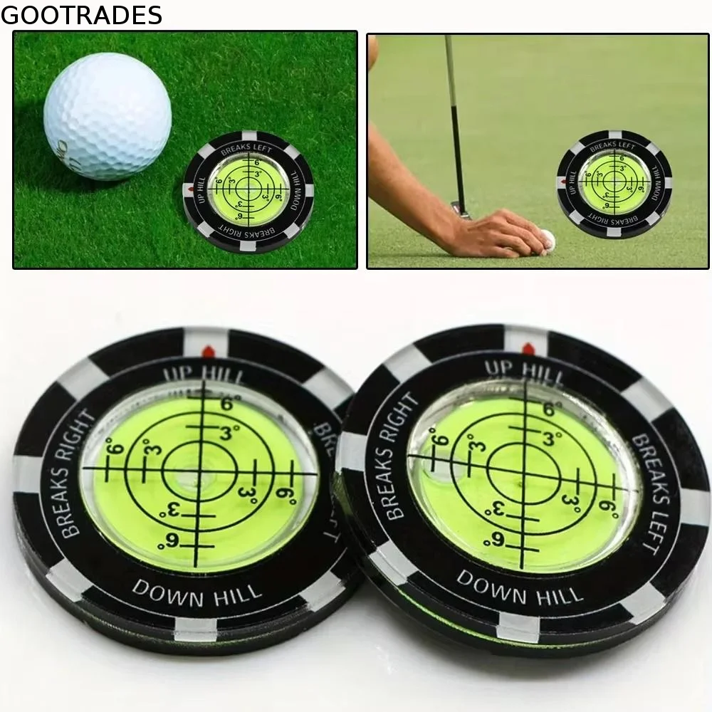 High Precision Golf Tools Leveler Clear&Transparent Ball Marker Golf Slope Meter Easily Use Training Tool Golf Spirit Level