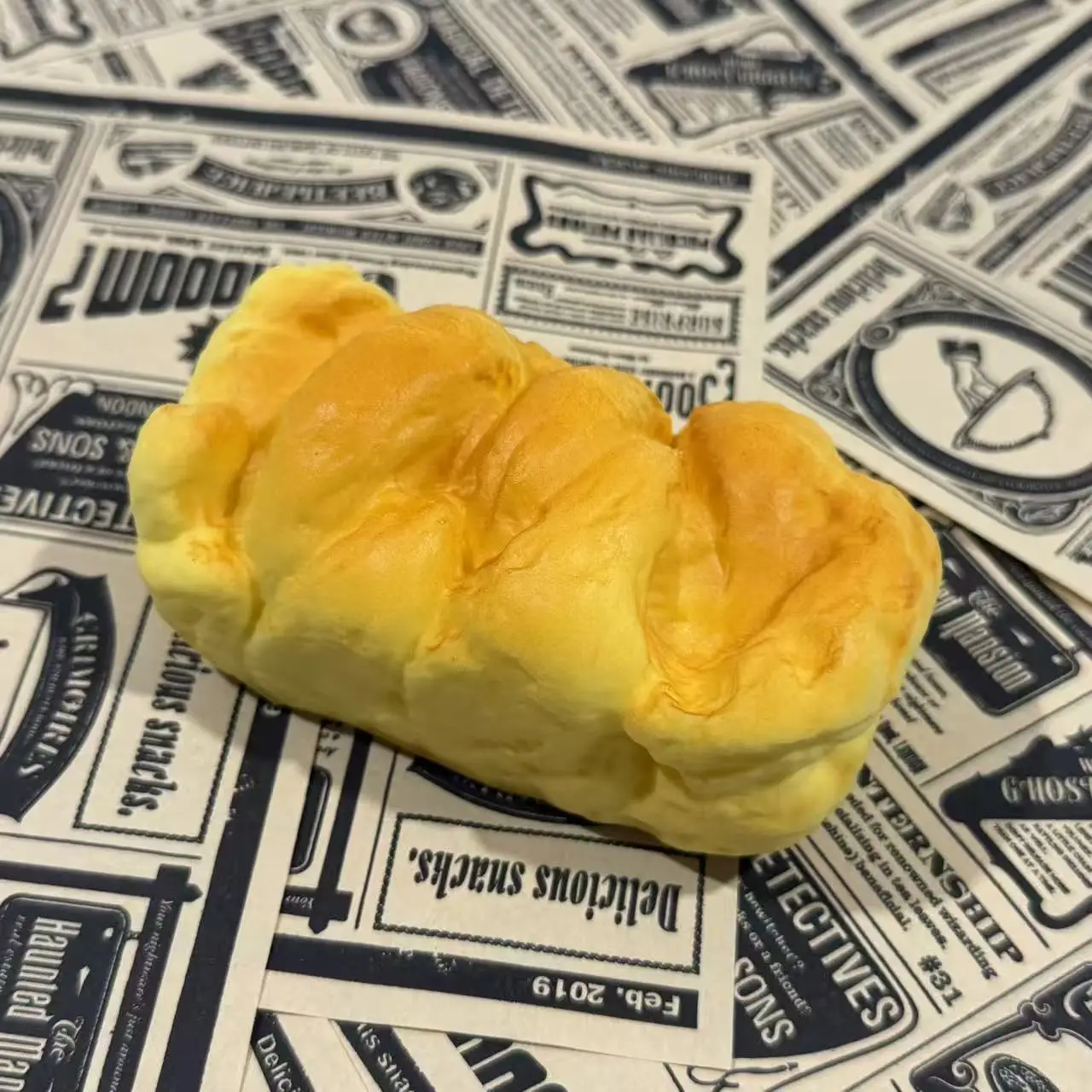 Stretch Squeezing Simulation Bread Squeeze Toy Fake Food Model Simulated Food Breakfast Squeeze Sensory Toys Toast Cake Elastic image 4
