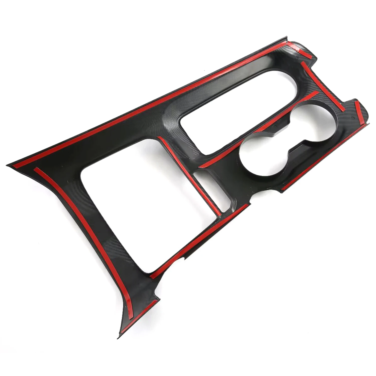 LHD! Car Accessories for Ford Bronco 2021 2022 2023 2024 2025 Carbon Fiber Printed Interior Console Gear Shift Panel Cover Trim