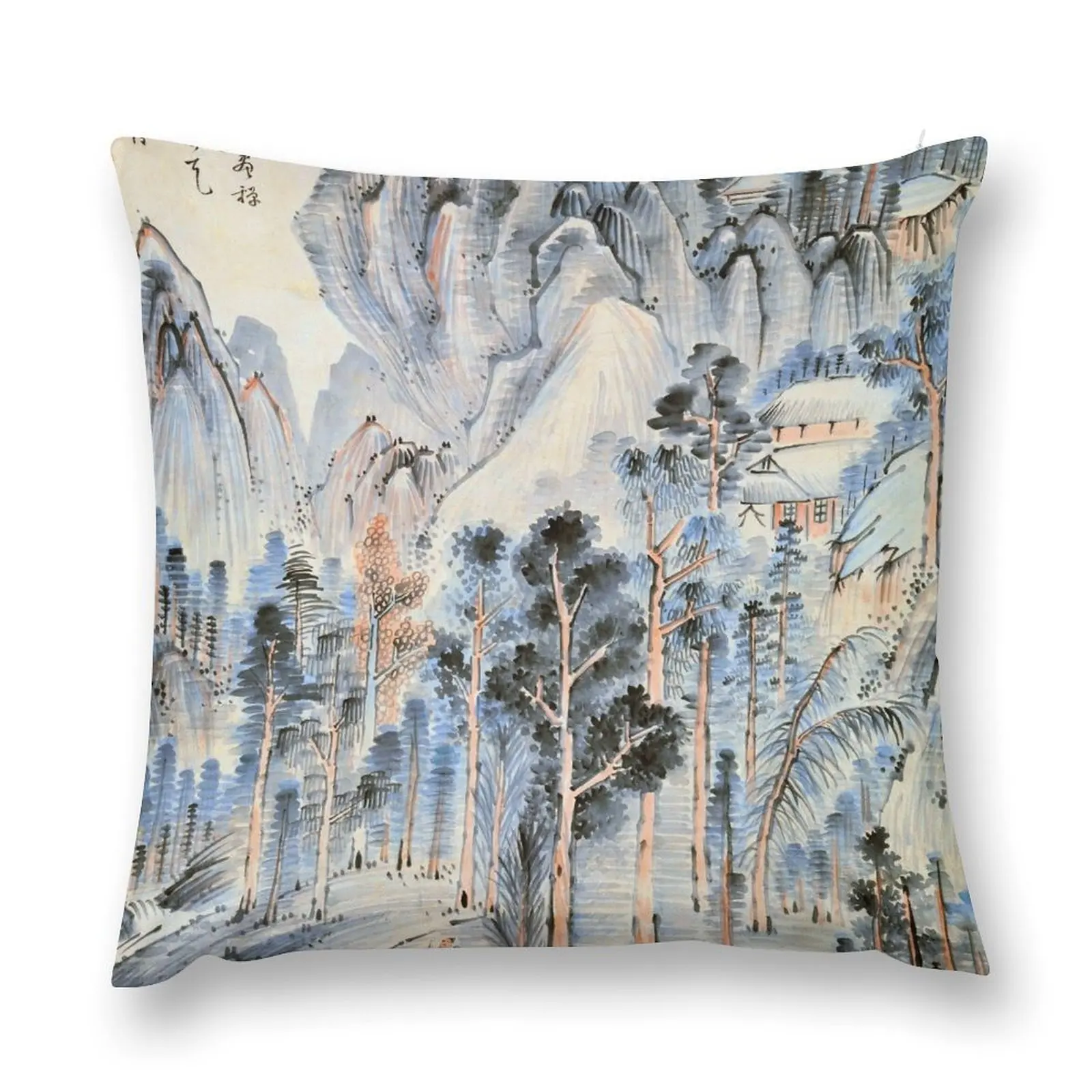 

Shōrinji Temple (Restored Japanese Artwork) Throw Pillow Sofa Covers For Living Room Decorative Cushions For Living Room pillow