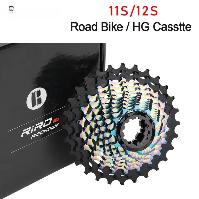 Ultra-light Road Bike Freewheel 11/12S-28-34T Bicycle CNC Vacuum Plating HG Cassette Hollow Flywheel 11/12V Speed  Sprocket