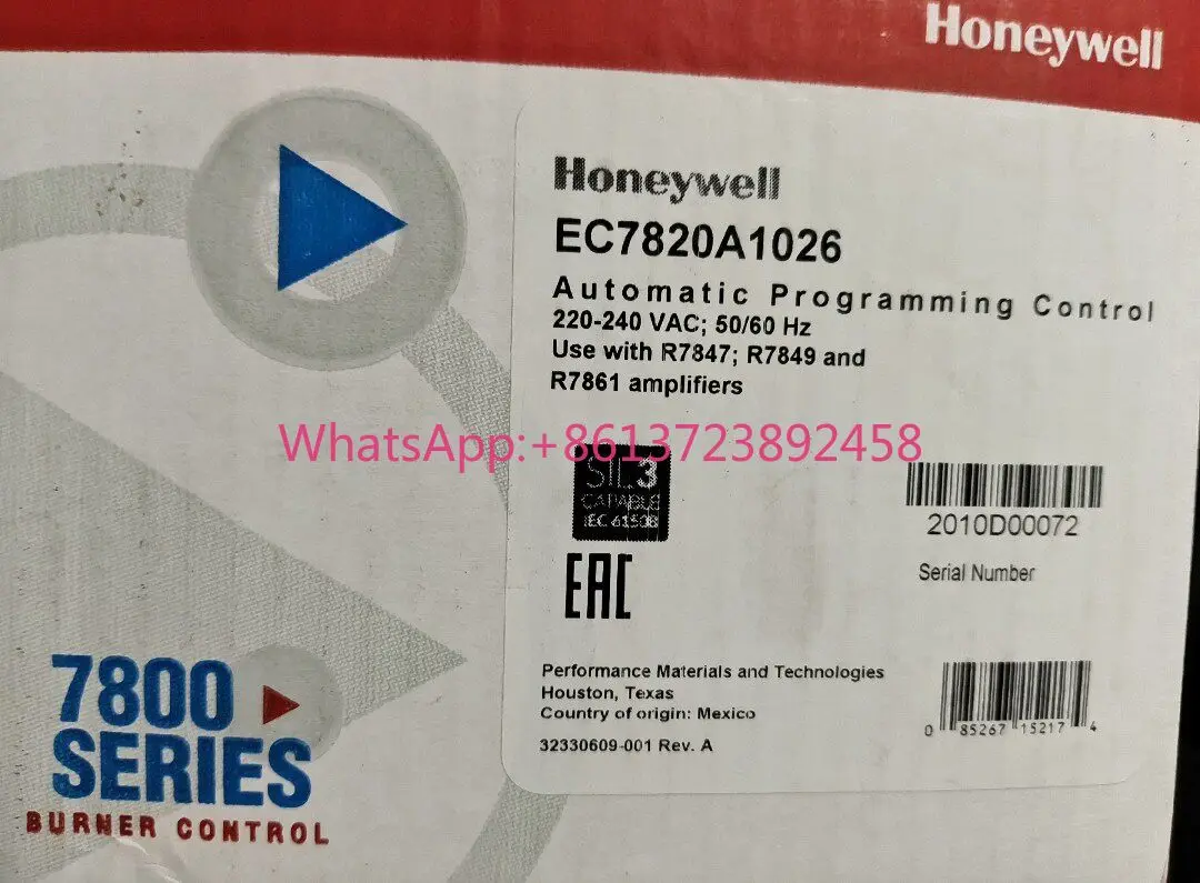 Honeywell EC7820A1026 high quality