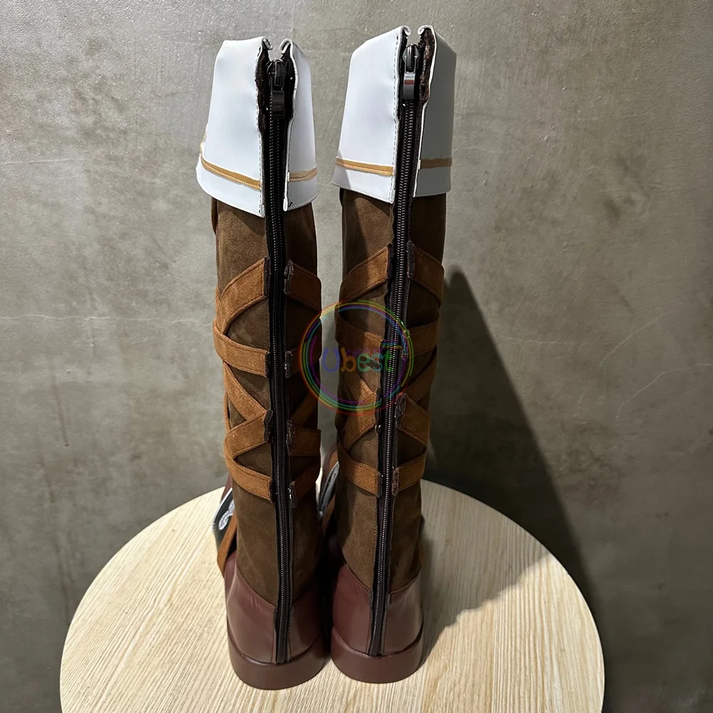 Sepatu Cosplay Fire Emblem Marth Sepatu Bot Pria