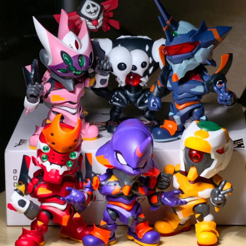 

Original Soskill Eva Blind Box Neon Genesis Evangelion Mobile Assembly Handmade Q Version Model Toys Ornament Collection Gift