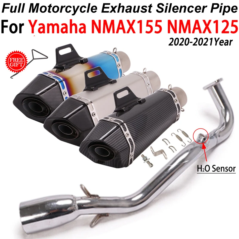 

Slip-On For Yamaha NMAX125 NMAX155 2020 2021 Motorcycle Exhaust Full System Front Link Pipe Scooter Muffler Escape Moto Tube