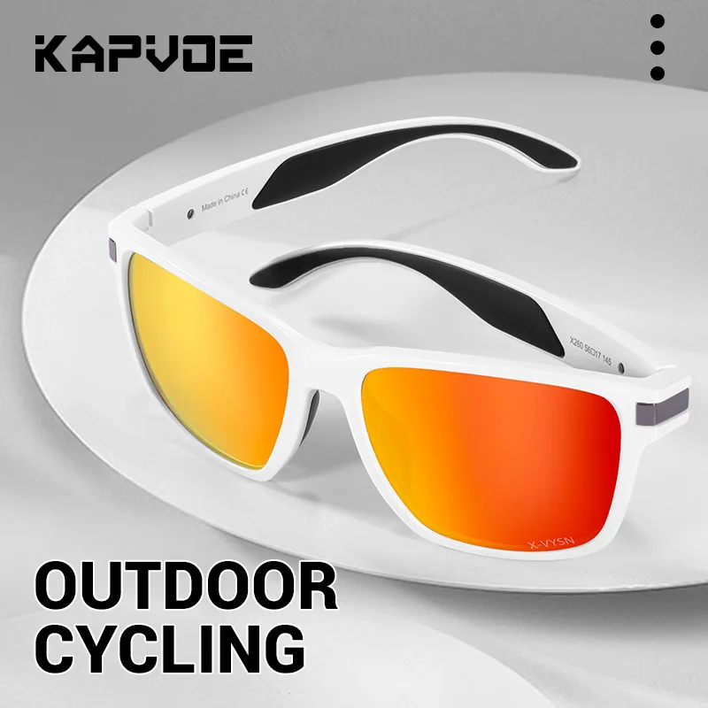 نظارات KAPVOE UV400 للجري نظارات شمسية جديدة لركوب الدراجات على الطرق نظارات ركوب الدراجات الجبلية للرجال والنساء نظارات رياضية خارجية