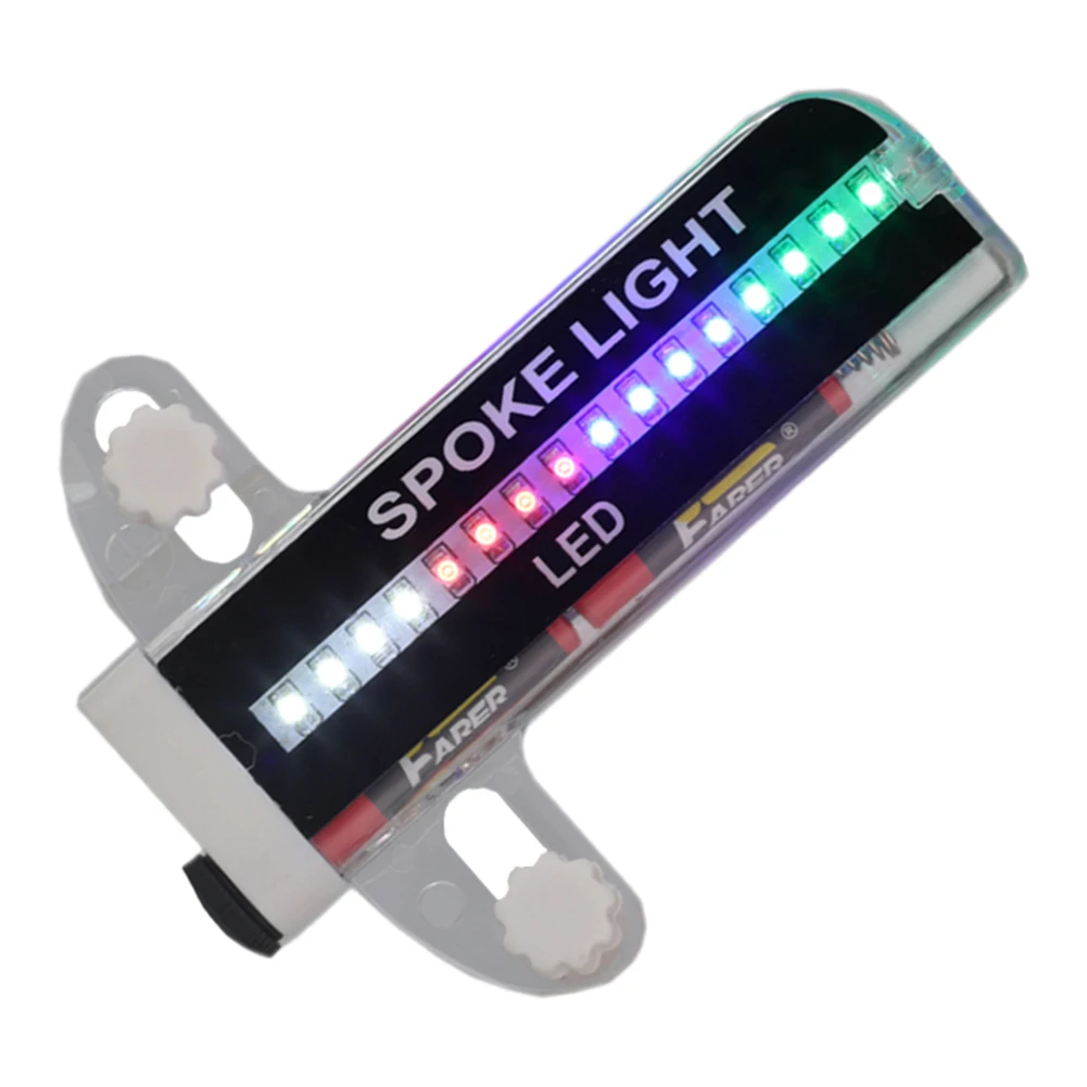 32LED Fietswiel Spaaklicht Waterdichte Fietsband Band Flitslichten Eenvoudige installatie Demontage voor nachtelijk fietsen