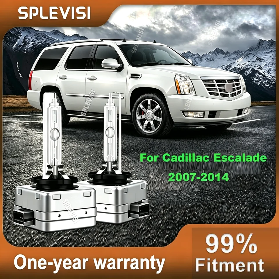 Пара ксеноновых белых ламп HID для фар Cadillac Escalade 2007-2014 годов выпуска (артикулы 66144, 66140, 85140, 85415).