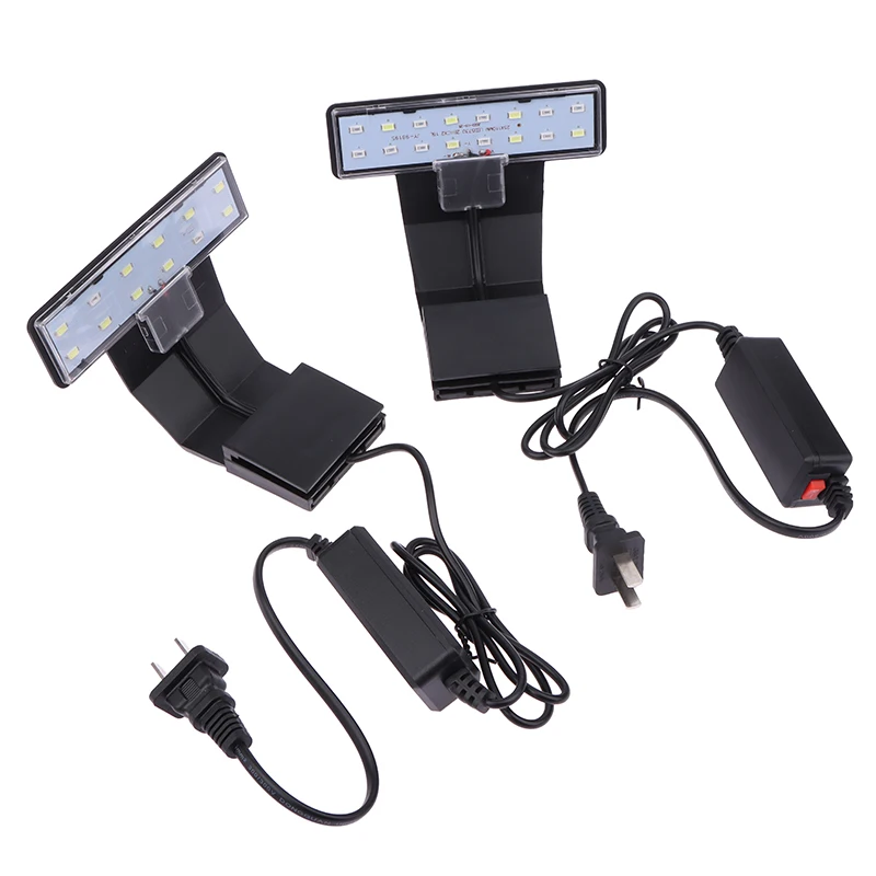 New LED Waterproof Aquarium Lamp For Fish Tank Aquatic Plants Grow Clip-On Lighting Light