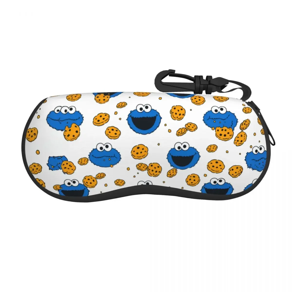 Cookies Monsters Glasses Case Lightweight Zipper Cute Cartoon Sunglasses Storage Box Office Sunglasses Box