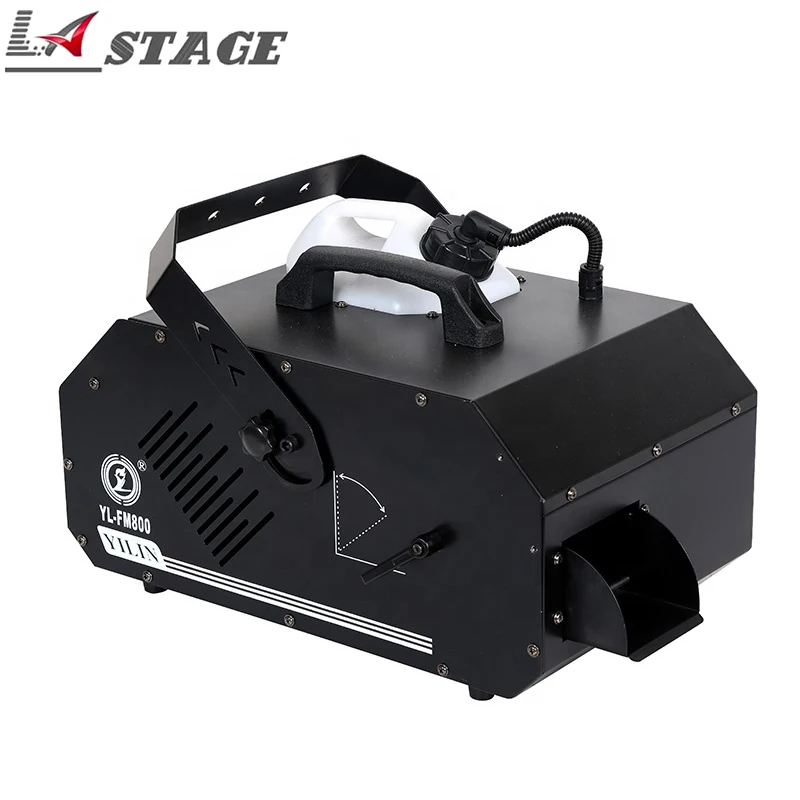 Low Lying High Quality For Wedding Dj Stage Effect Heavy Party Dmx Double Geyser Hazer Effect 800W Led Stage Fog Smoke Machine