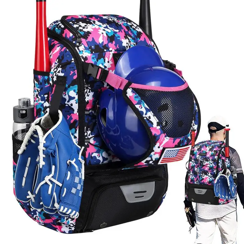 

Baseball Softball Bag Backpack with Shoes Compartment Youth Bat Bags For Boys Waterproof Baseball & Softball Backpack Bat Bag