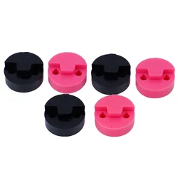 5pcs Professional Violin Parts Accessories 20 X 20mm Black Acoustic Round Rubber Violin Mute Fiddle Silencer