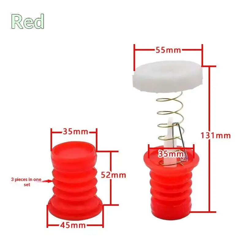 For Washer Repair Replacement 1 Set Washing Machine Drain Valve Rubber Packing With Spring And Pull Rod