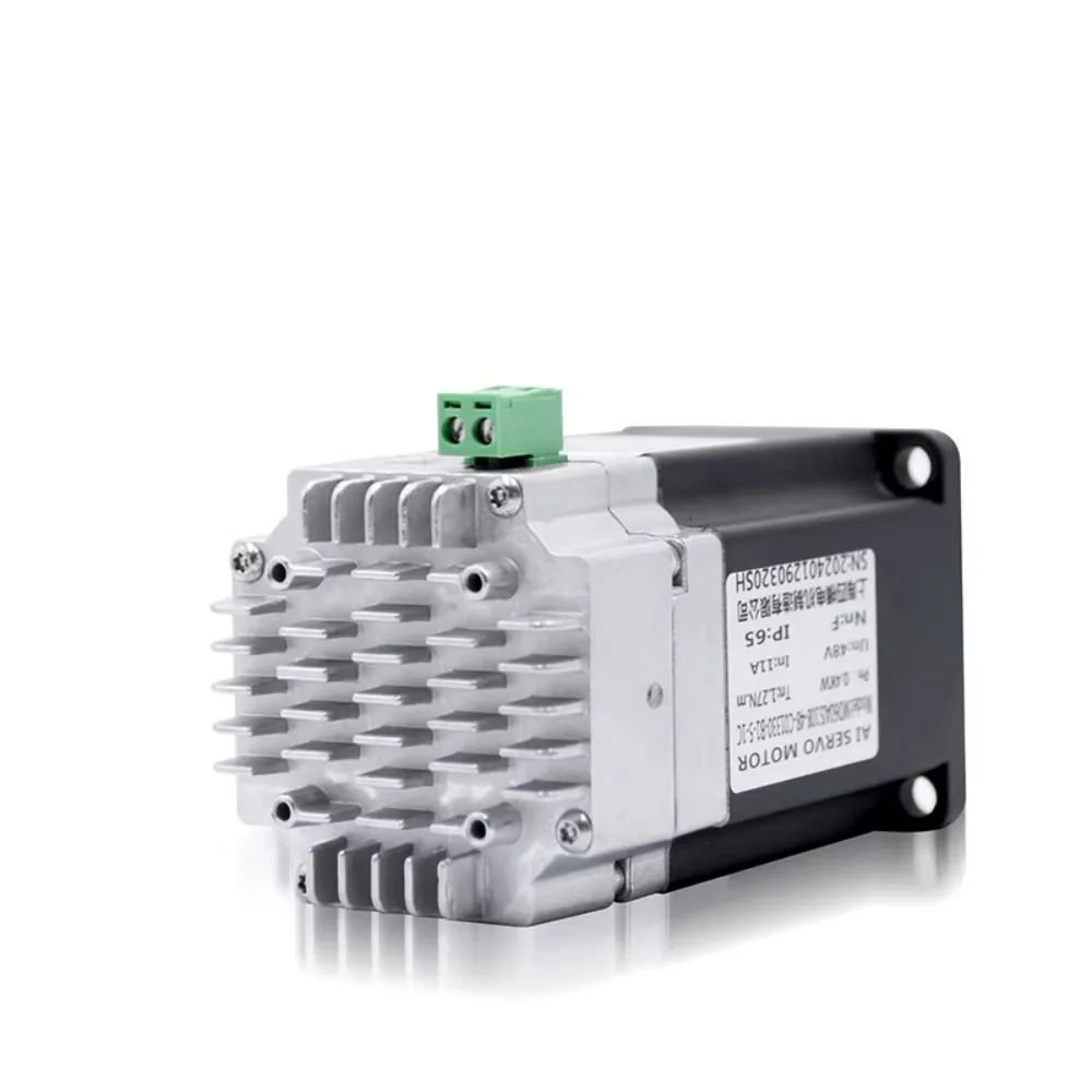 

Встроенный серводвигатель постоянного тока 48 В и драйвер для AGV/RGV | Система NEMA 24 (60 мм) 200 Вт