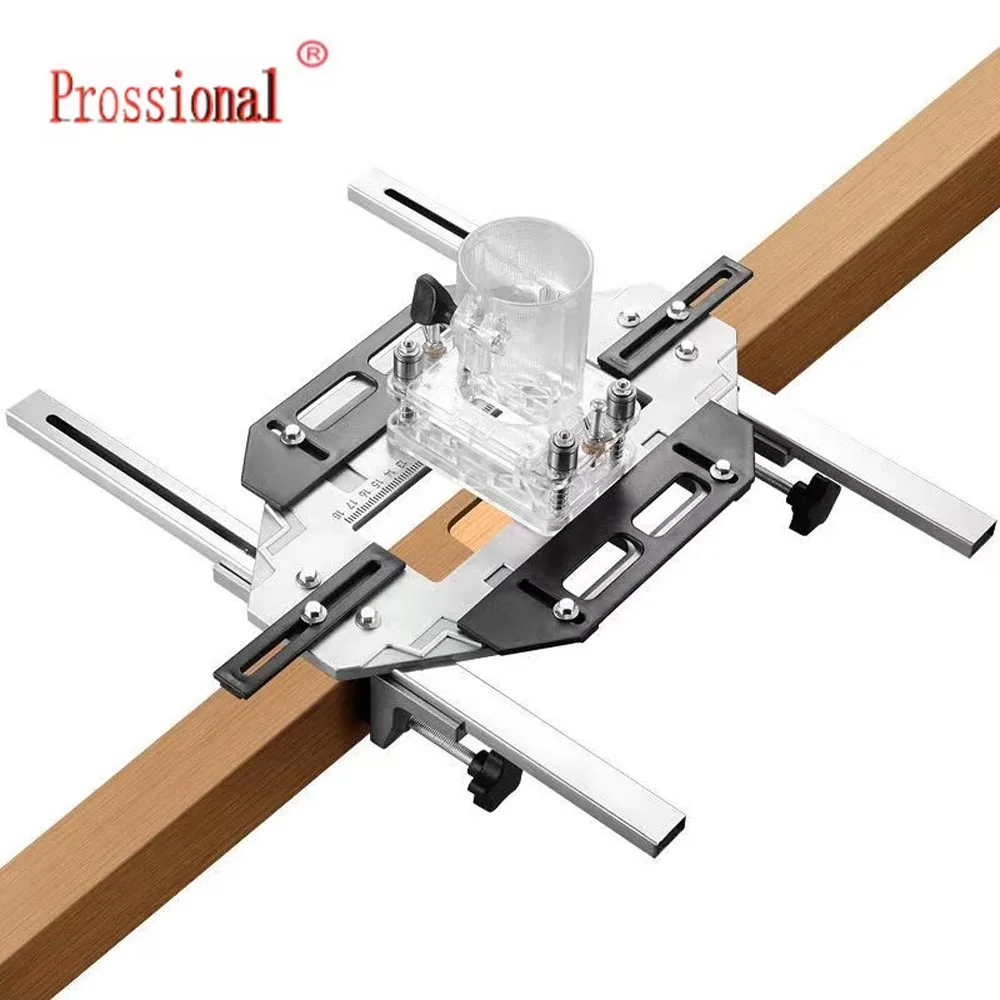 Door Cabinet Jamb Router Hinge Installation Door Hinge Template Hole Guide Jig Woodworking Hole Opener Positioning Slot Locator view 2