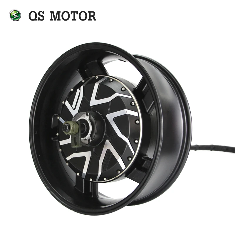 

QSMOTOR 17*6,0 дюймов QS273 Высокая мощность 12000 Вт V4 BLDC, встраиваемый в колесо двигатель ступицы для электрического мотоцикла