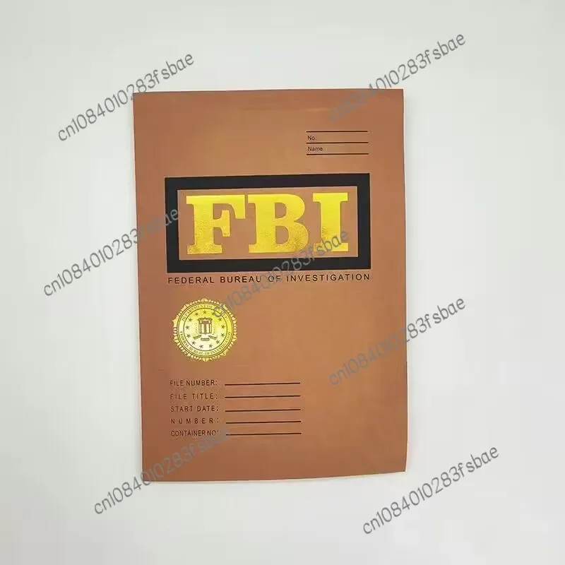 Novel Kraft Files Folder Portfolio Movie Film Prop Set Agent