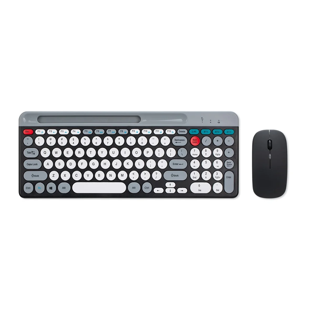 2025+ 2.4G Wireless Keyboard Mouse Combo Portable Bluetooth Colorful Keyboard Rechargeable Silent for Tablet Laptop Desktop