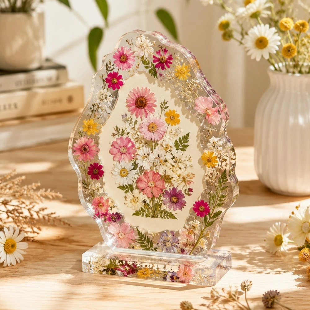 S0305 Love Heart Shell Photo Frame Resin Mold DIY Crystal Dried Flower Ornament Silicone Mold for Epoxy Handcraft Art Projec