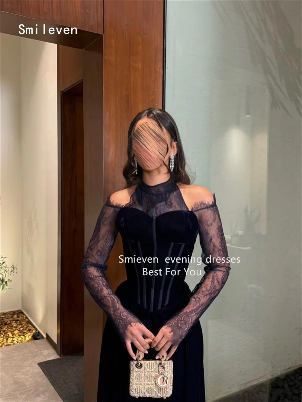 Smileven Luxury Lace Mermaid Prom Dress Waist Shaping Party Gowns Appliques Sweetheart Occassion Dress Customized 2026